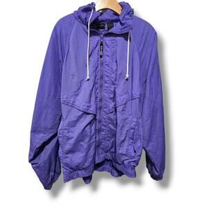 U.S.A Olympics made for JCPenney Women's purple vintage Windbreaker jacket large
